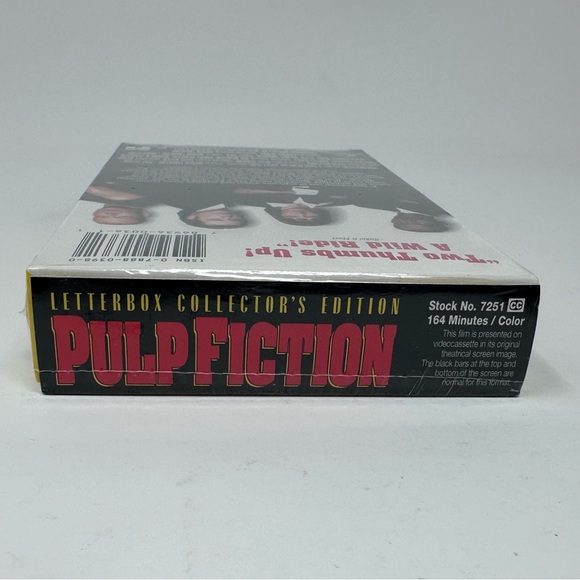 Pulp Fiction Letterbox Collectors Edition VHS 1996 No Stickers Factory Sealed - Picture 4 of 10